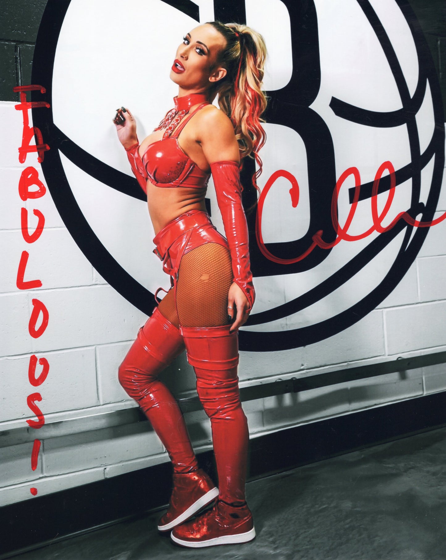 Carmella inscribed (8x10 metallic) WWE photo signed auto autographed inscribed