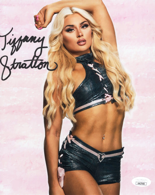 Tiffany Stratton (8x10 metallic)  JSA COA full signature WWE NXT autograph signed photo