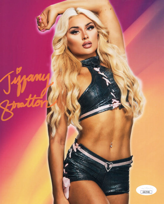 Tiffany Stratton (8x10 metallic)  JSA COA full signature WWE NXT autograph signed photo