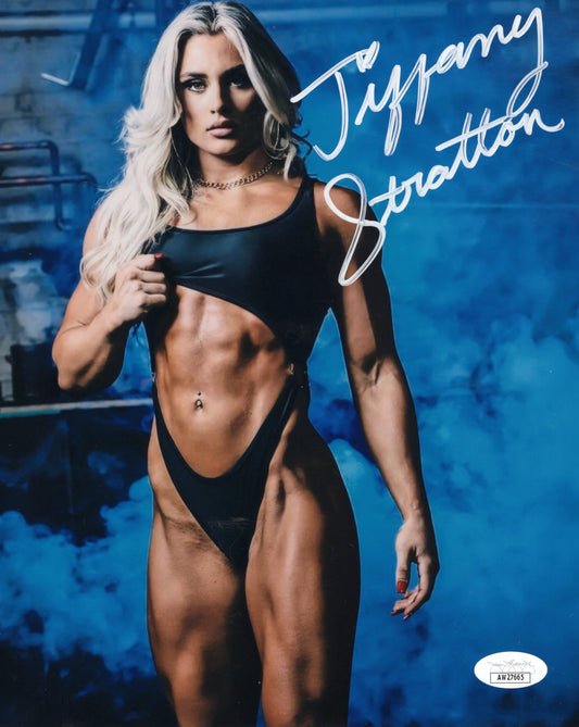 Tiffany Stratton (8x10 metallic) full signature JSA COA WWE NXT autograph signed photo