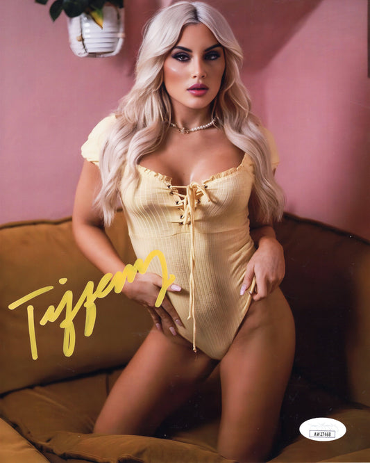 Tiffany Stratton (8x10 metallic) JSA COA WWE NXT autograph signed photo