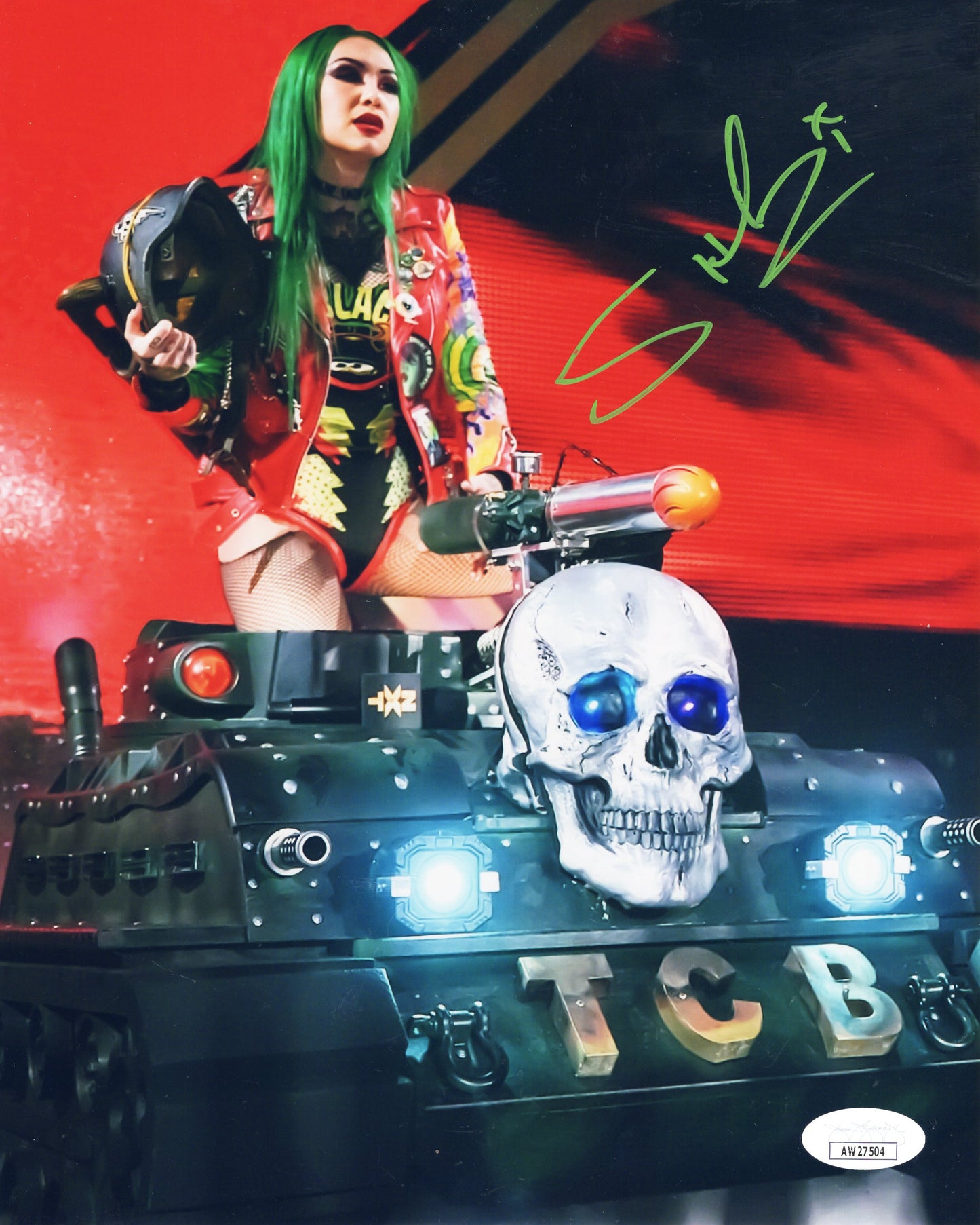 Shotzi (8x10 metallic) Funhouse JSA COA photo signed auto autographed WWE