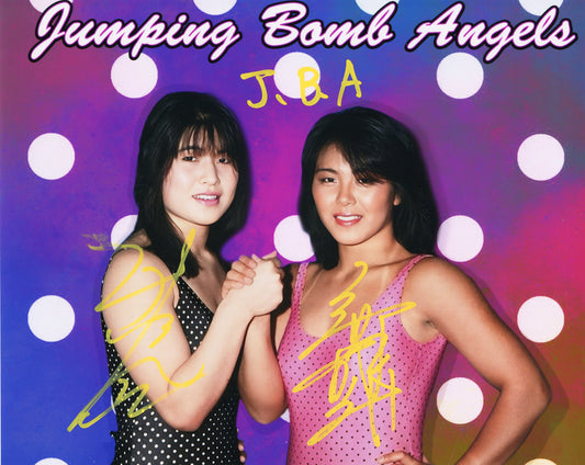 Jumping Bomb Angels JBA (metallic 8x10)  signed autographed photo funhouse WWF