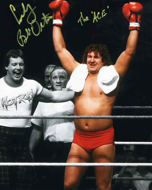 Cowboy Bob Orton (metallic 8x10) signed autographed photo funhouse WWF