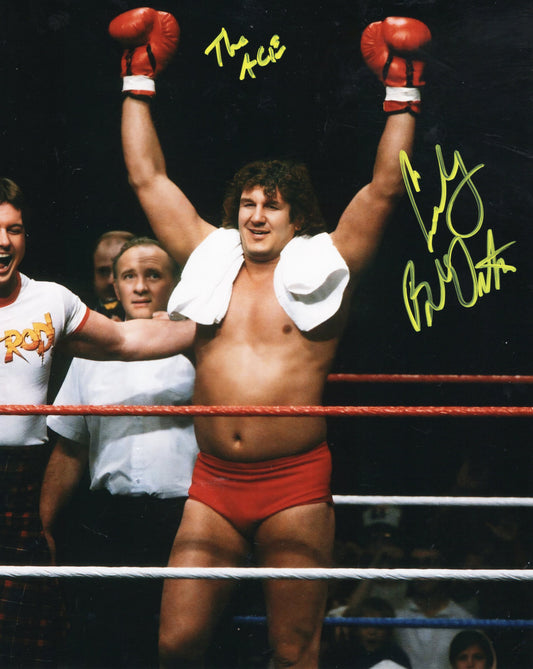 Cowboy Bob Orton (metallic 8x10) signed autographed photo funhouse WWF