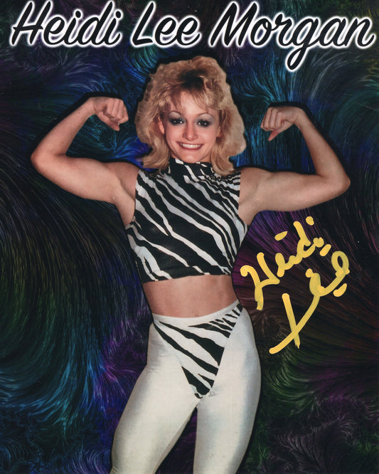 Heidi Lee Morgan (metallic 8x10) signed autographed photo funhouse