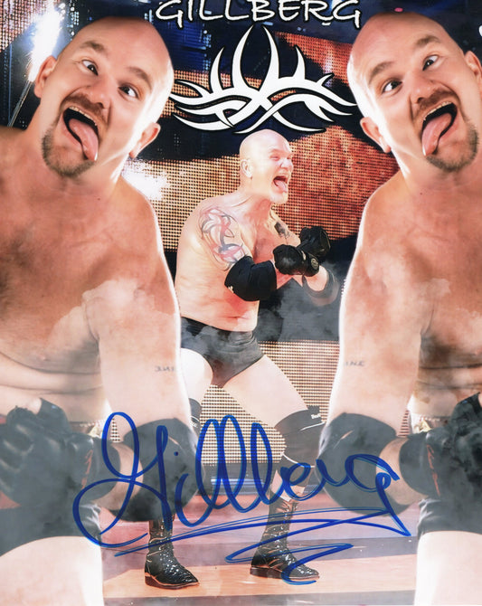 Gillberg Duane Gill (metallic 8x10) signed autographed photo funhouse WWF