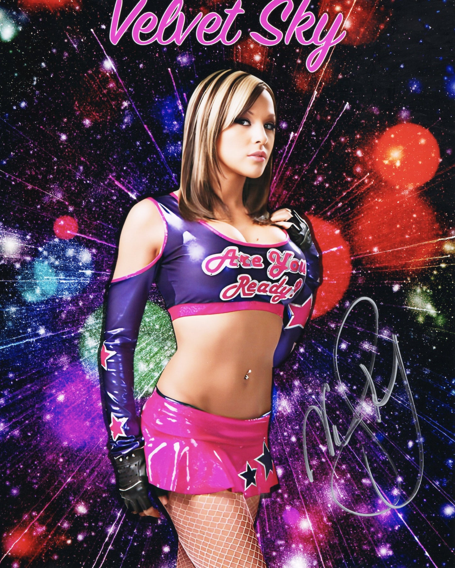 Velvet Sky Funhouse (8x10 metallic) TNA Impact photo signed auto autographed