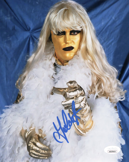 Goldust Dustin Rhodes (8x10 metallic) JSA COA WWE WWF photo signed autograph