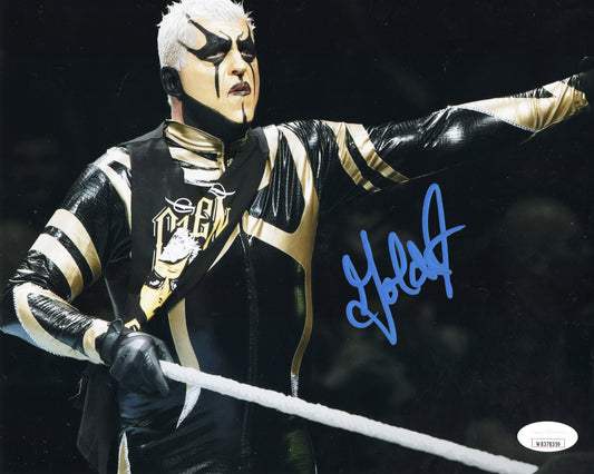 Goldust Dustin Rhodes (8x10 metallic) JSA COA WWE WWF photo signed autograph