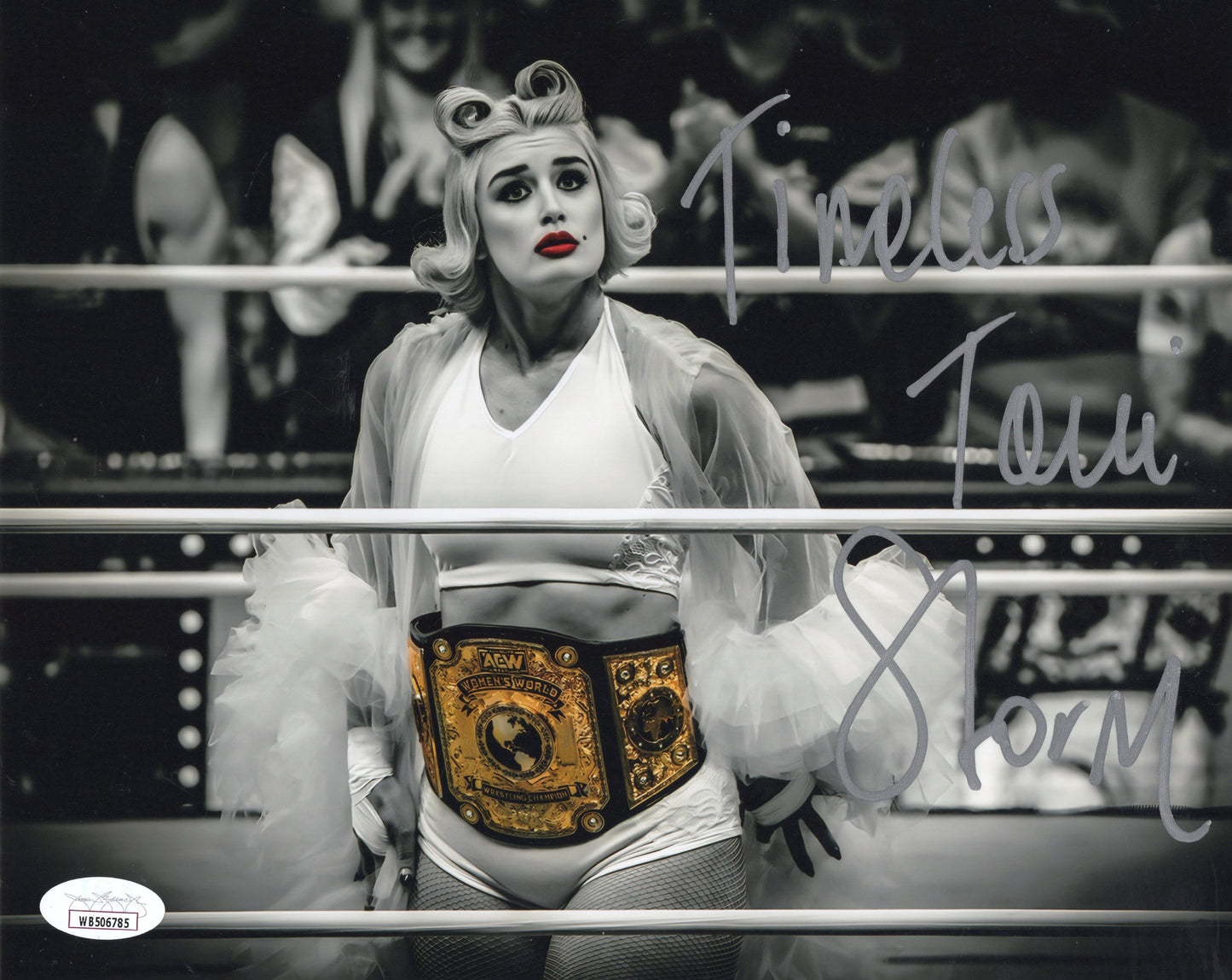 Timeless Toni Storm funhouse (8x10) JSA COA photo signed auto autographed WWE AEW