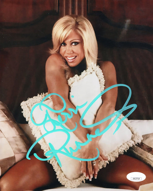 Terri Runnels (8x10 metallic) JSA WWF WWE Sexy Hot signed autographed photo