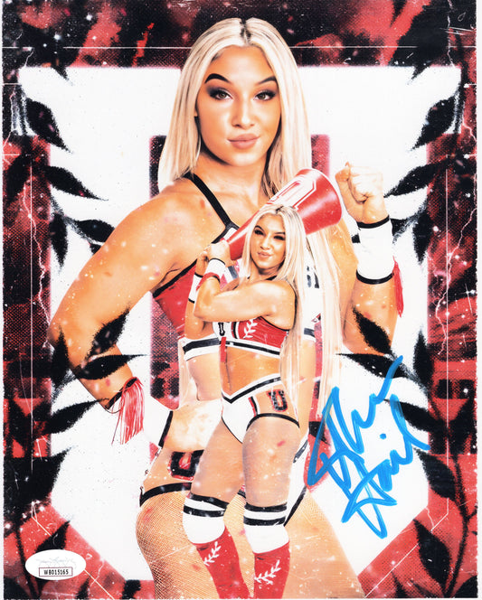 Thea Hail Funhouse (metallic 8x10) JSA certed NXT WWE photo signed autographed SEXY