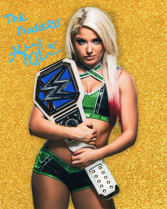 Alexa Bliss Funhouse (metallic 8x10) WWE photo signed auto autographed inscribed