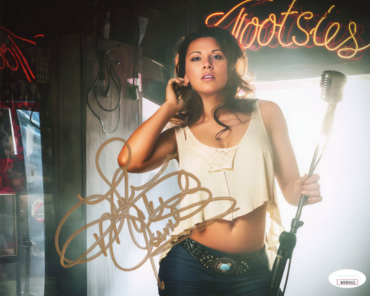 Mickie James (8x10 metallic) JSA photo signed auto autographed TNA WWF WWE