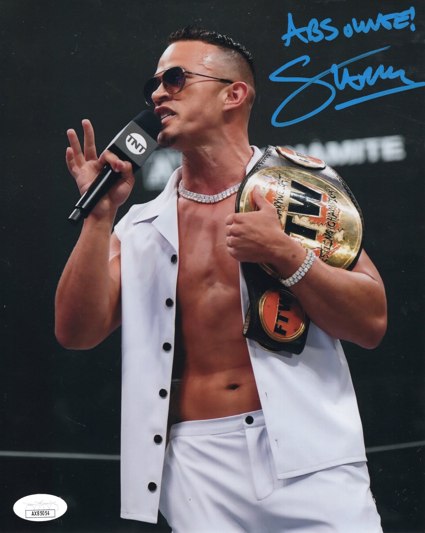 Ricky Starks (metallic 8x10) JSA COA AEW photo signed auto autographed