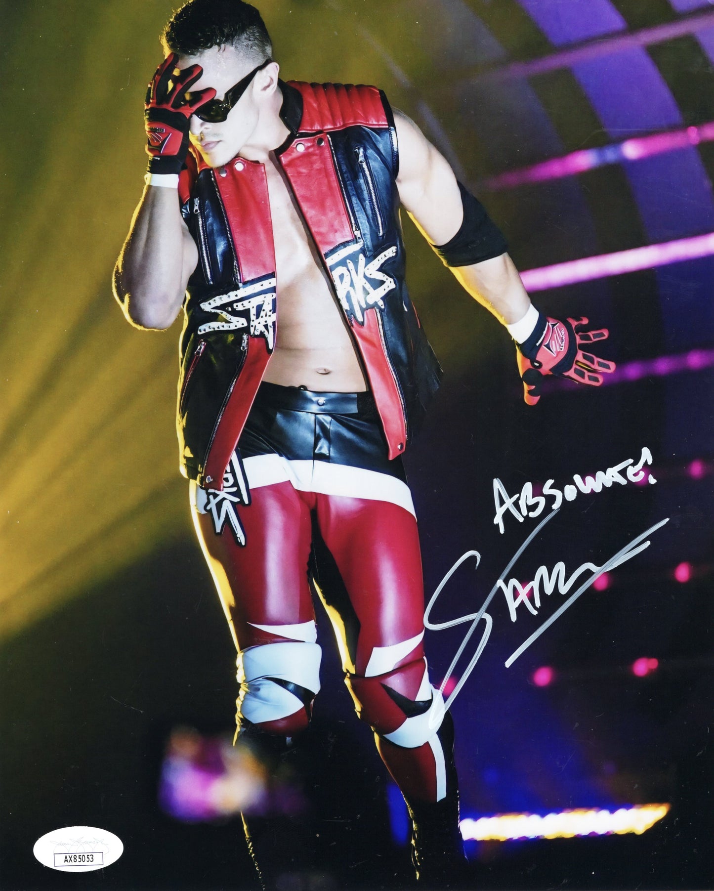 Ricky Starks (metallic 8x10) JSA COA AEW photo signed auto autographed