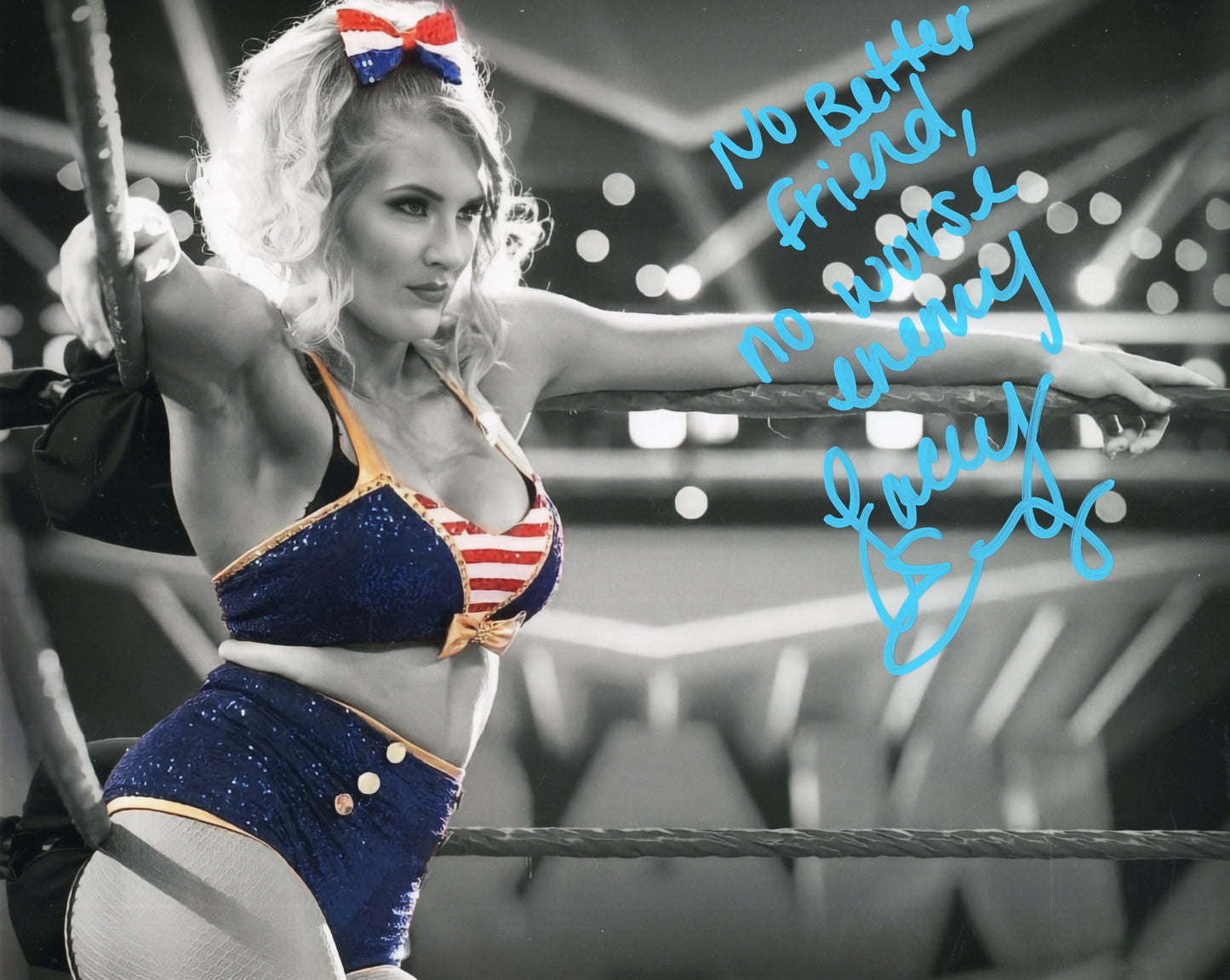 Lacey Evans (8x10 metallic) inscribed photo signed auto autographed