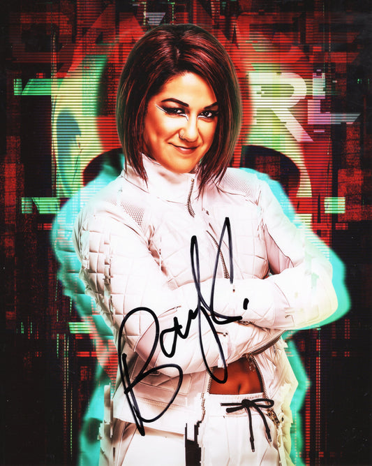 Bayley (metallic 8x10) FUNHOUSE WWE autographed signed