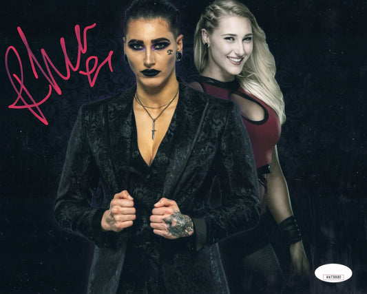Rhea Ripley (8x10 metallic) jsa Funhouse MAMI photo signed auto autographed