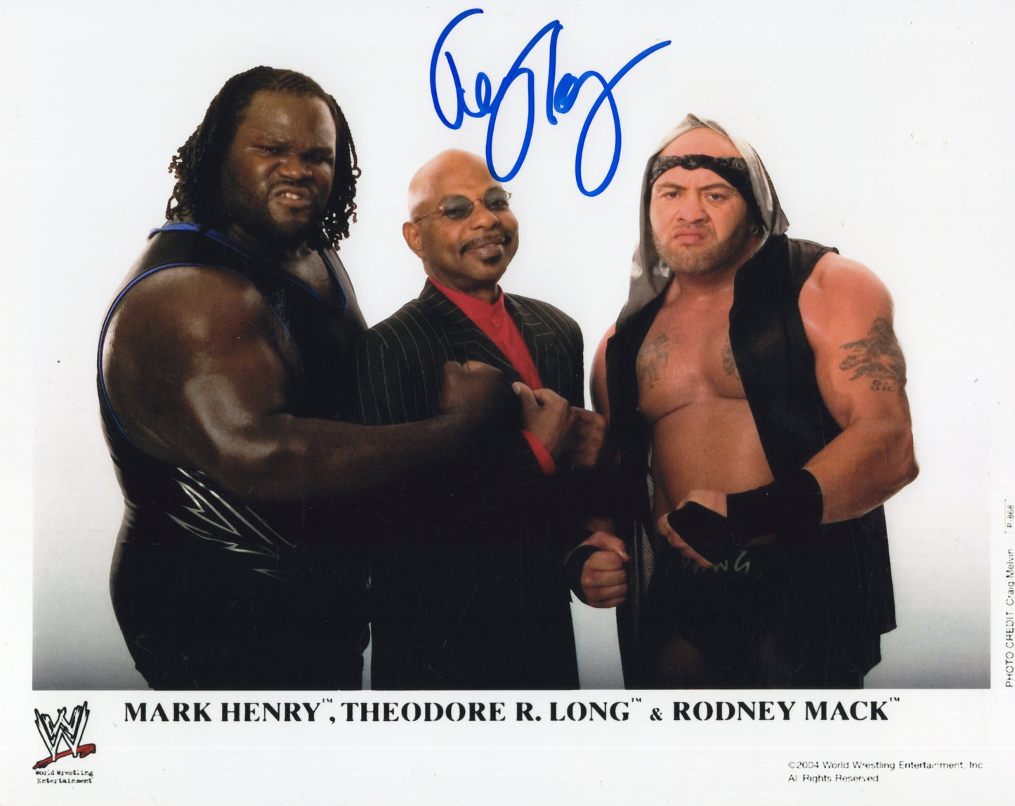 Teddy Long (8x10) photo signed auto autographed WWF WWE WCW NWA