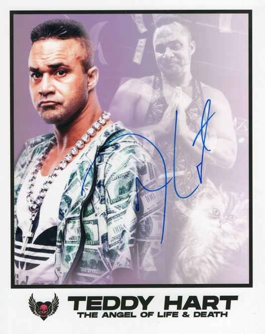 Teddy Hart MLW AAA NJPW 8x10 photo signed auto autographed