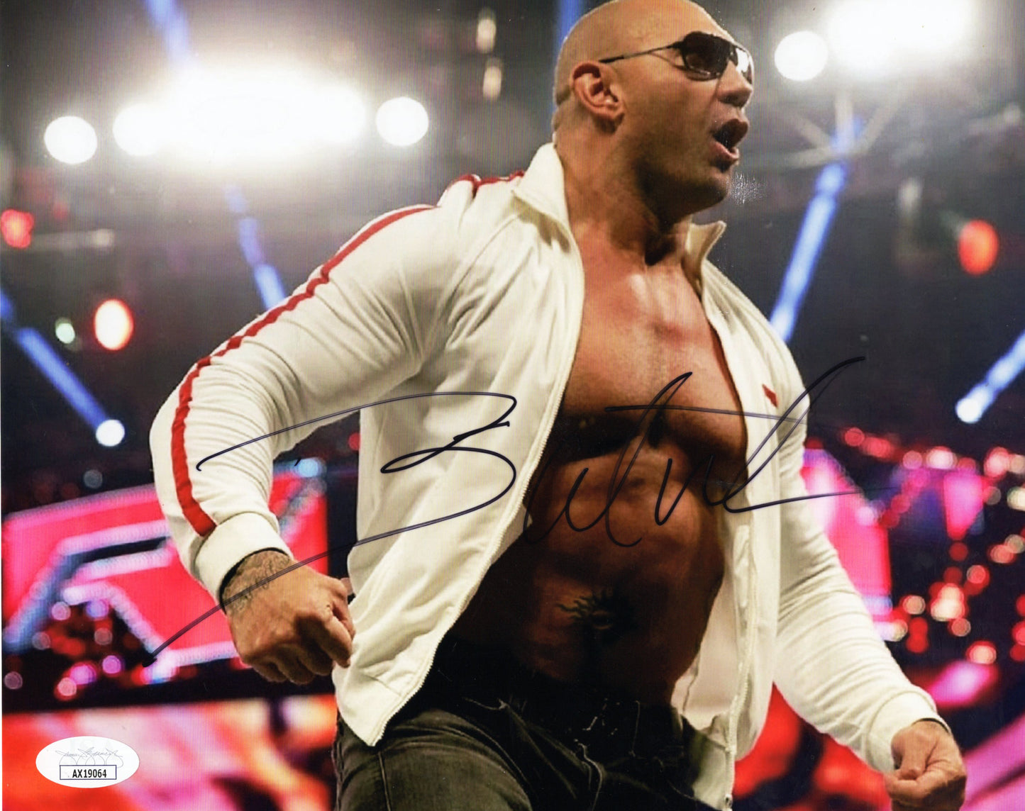 Batista (8x10) JSA COA photo signed auto autographed WWE WWF