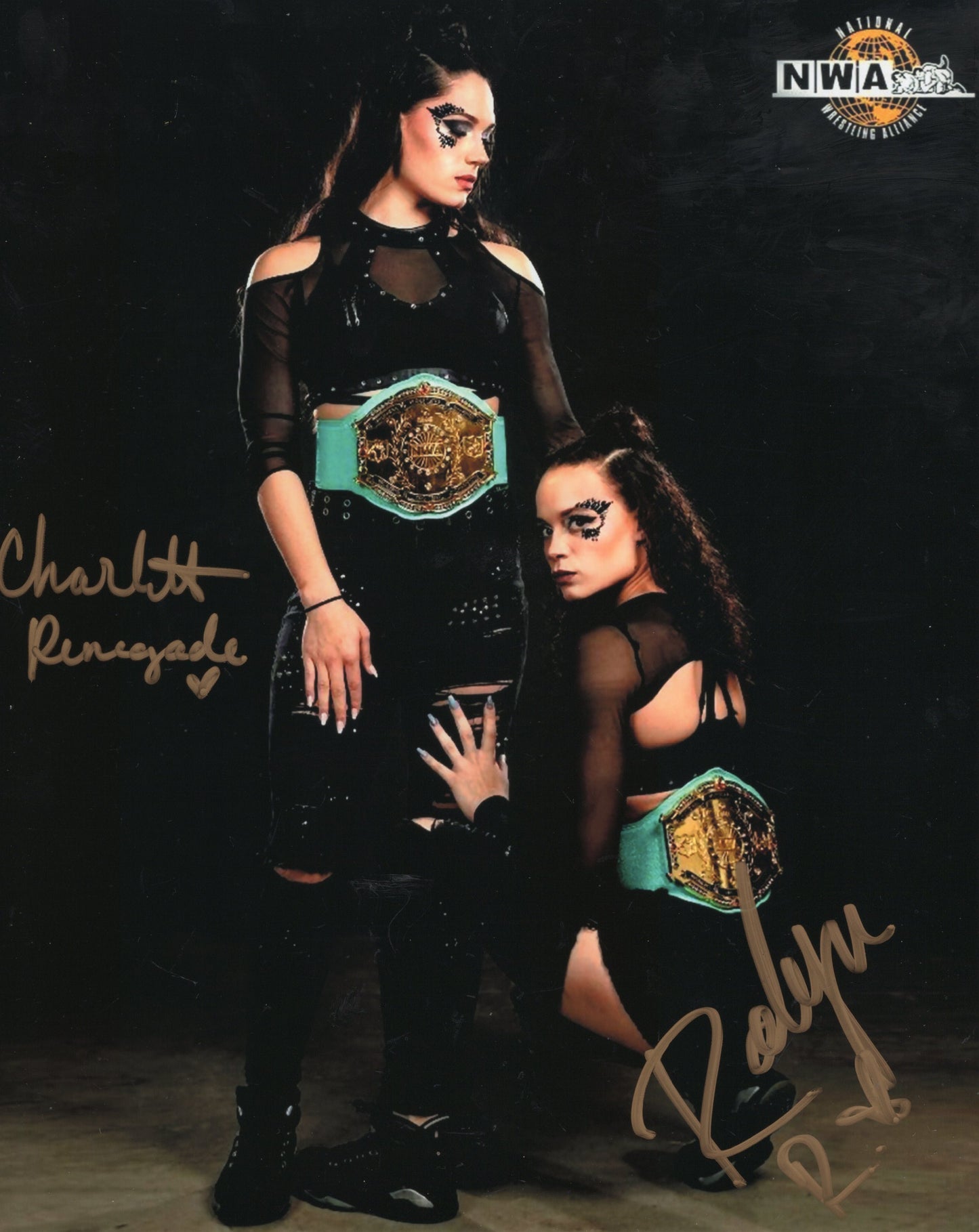 Renegade Twins (8x10) NWA AEW ROH photo signed auto autographed