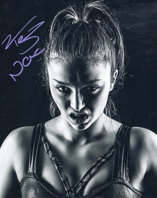 Tegan Nox (full signature) (metallic 8x10) WWE signed autographed photo