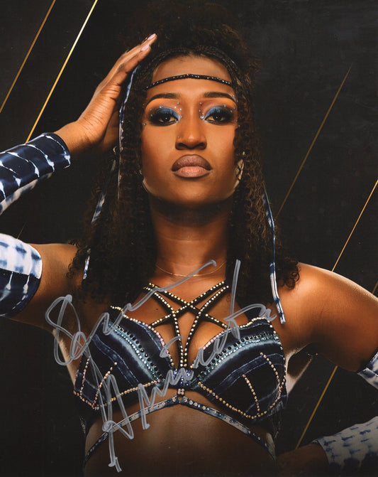 Queen Aminata (8x10) AEW SEXY photo signed auto autographed