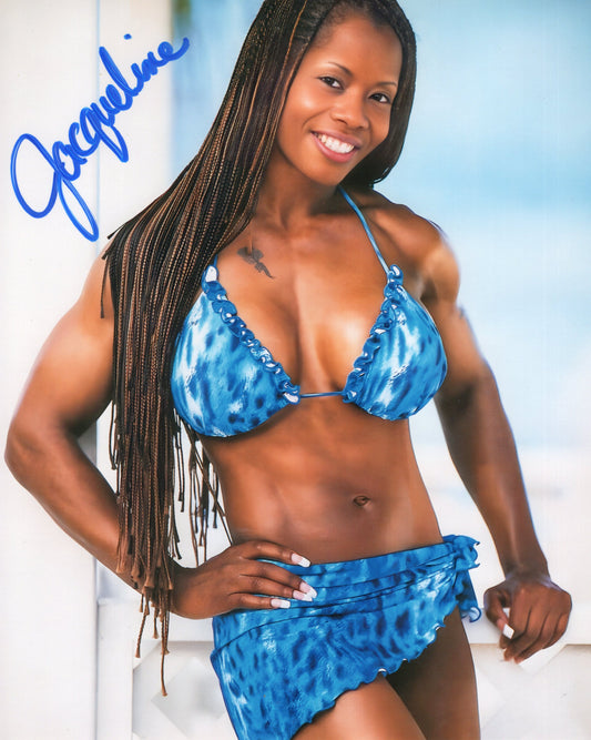 Jacqueline (8x10 metallic) WWF WWE photo signed auto autographed