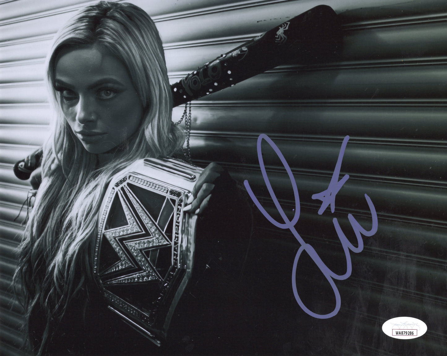 Liv Morgan (metallic 8x10) jsa coa photo signed auto autographed WWE