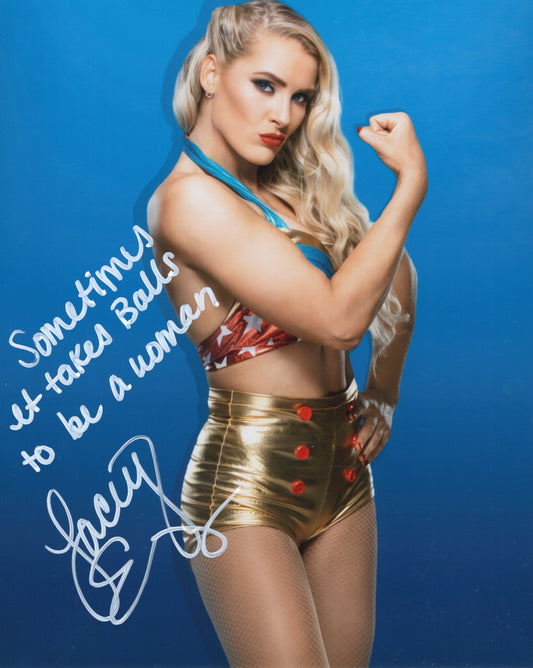 Lacey Evans inscribed (8x10 metallic) photo signed auto autographed