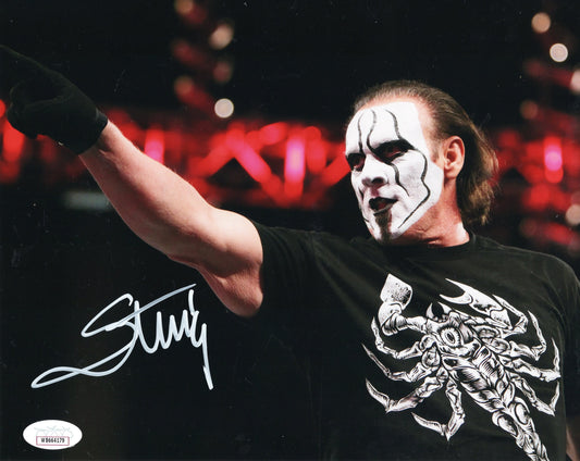 Sting (metallic 8x10) WCW WWE TNA NWO NWA photo signed auto autographed JSA