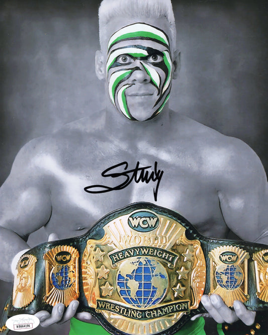 Sting (metallic 8x10) WCW WWE TNA NWO NWA photo signed auto autographed JSA