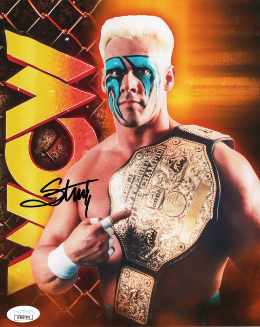 Sting (metallic 8x10) WCW WWE TNA NWO NWA photo signed auto autographed JSA