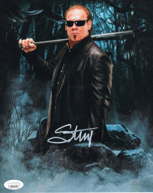 Sting (metallic 8x10) WCW WWE TNA NWO NWA photo signed auto autographed JSA