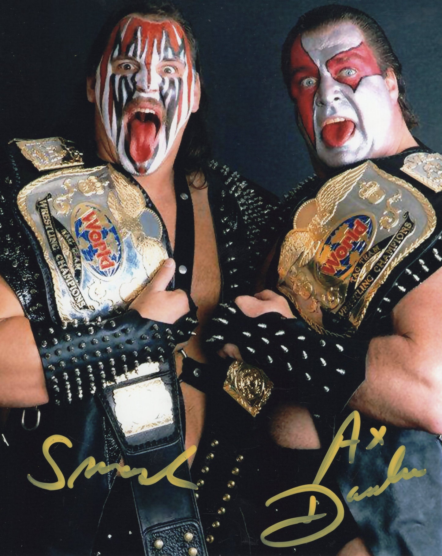 Demolition Ax Smash WWF WWE 8x10 photo signed auto autographed