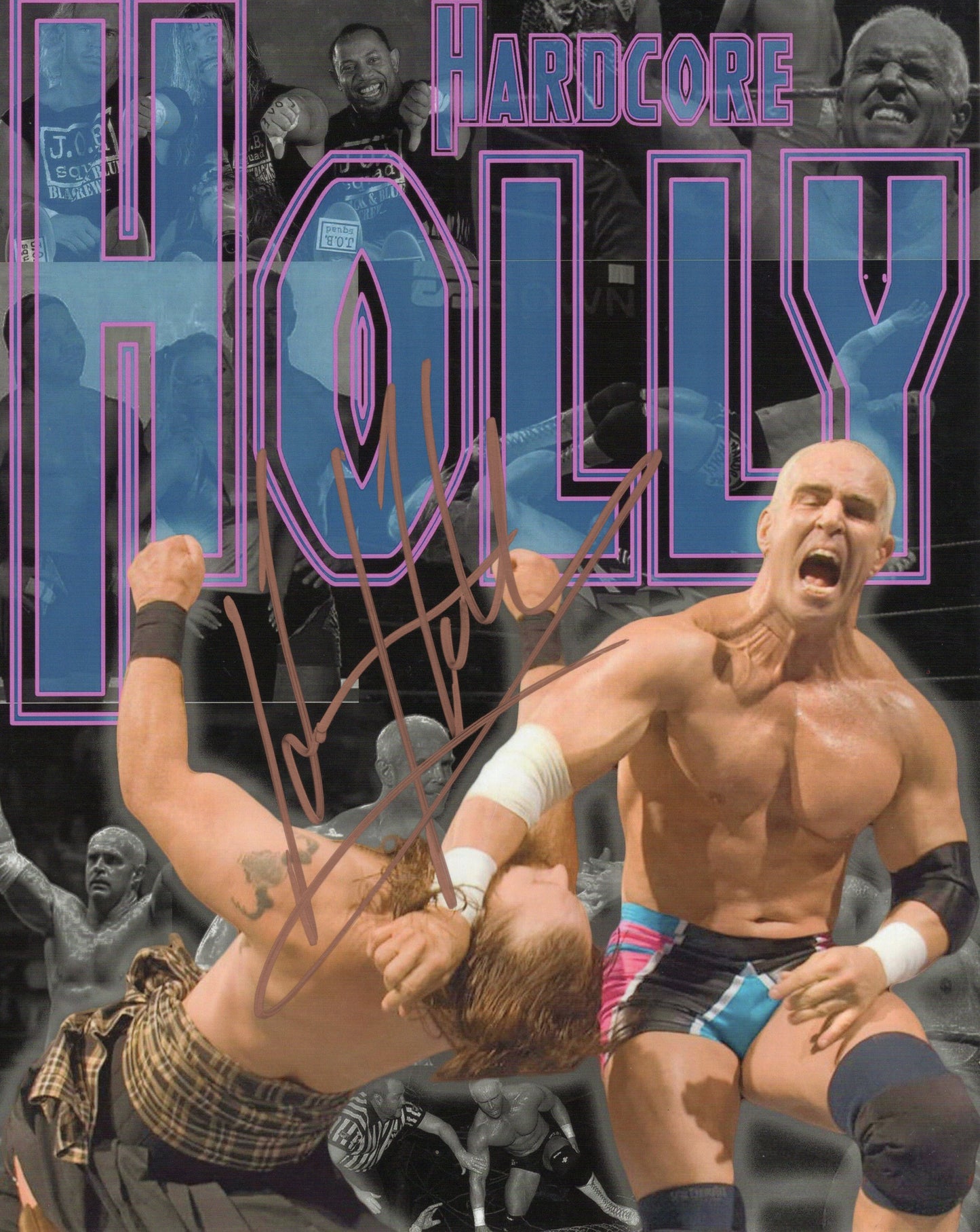 Bob Holly Hardcore Holly WWE WWF (8x10 photo) signed auto autographed