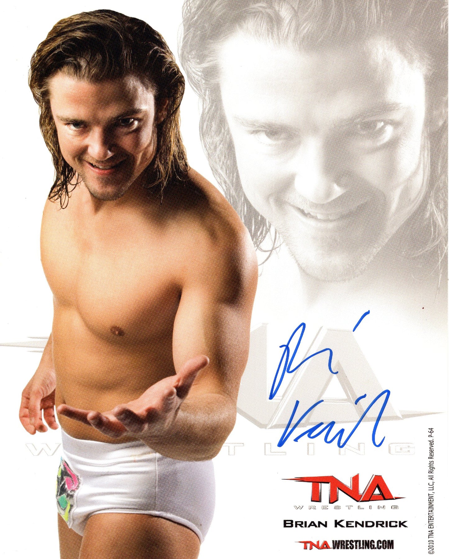 The Brian Kendrick 8x10 photo signed auto autographed TNA orig promo