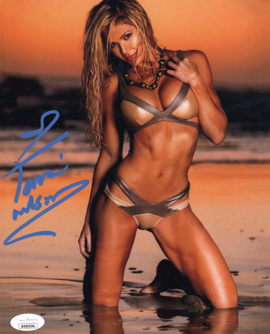 Torrie Wilson (Metallic 8x10) WWF WWE SEXY JSA photo signed auto autographed