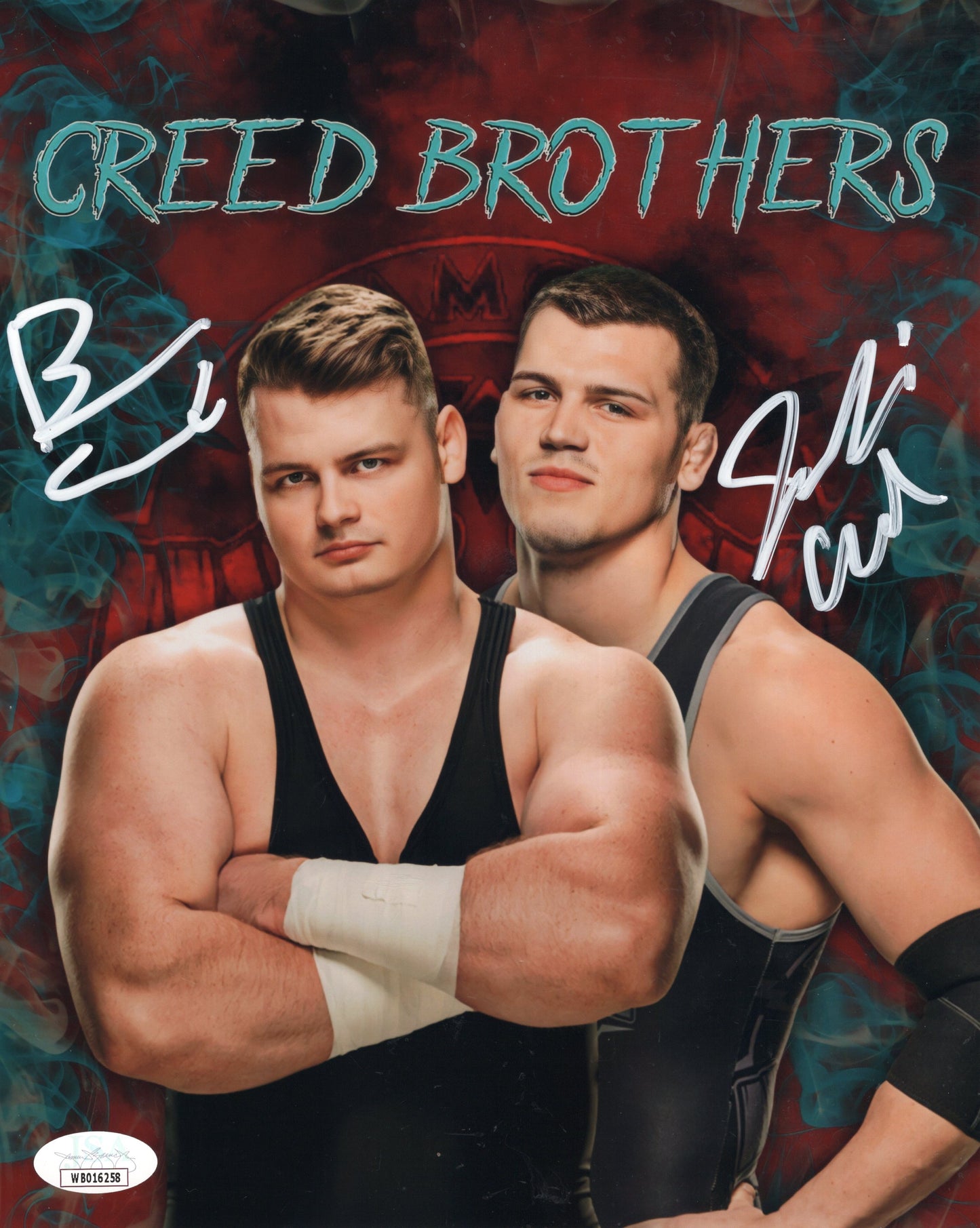 Creed Brothers (metallic 8x10) WWE NXT jsa photo signed auto autographed