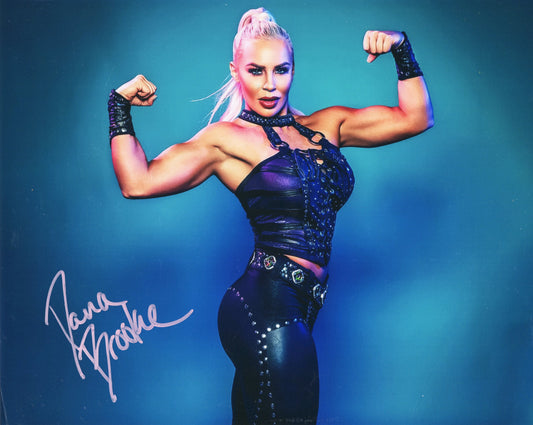 Dana Brooke 8x10 metallic photo signed auto autographed