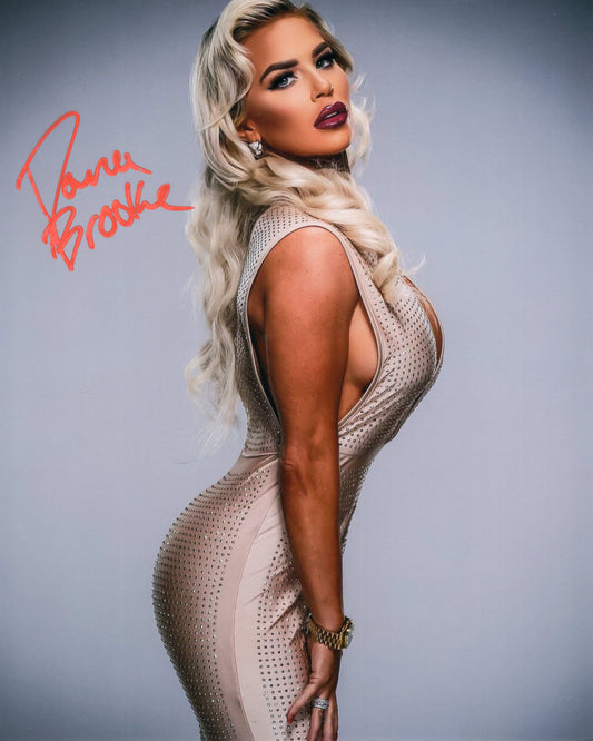 Dana Brooke (8x10 metallic) photo signed auto autographed TNA IMPACT WWE