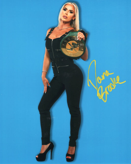 Dana Brooke (8x10 metallic) photo signed auto autographed TNA IMPACT WWE