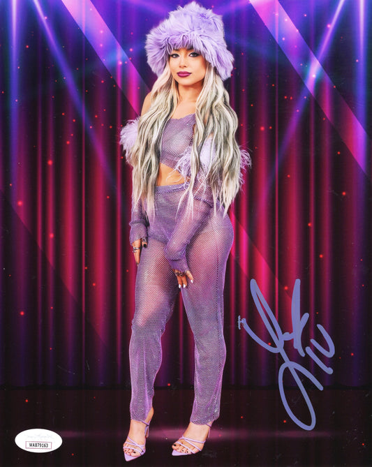 Liv Morgan (metallic 8x10) jsa coa photo signed auto autographed WWE