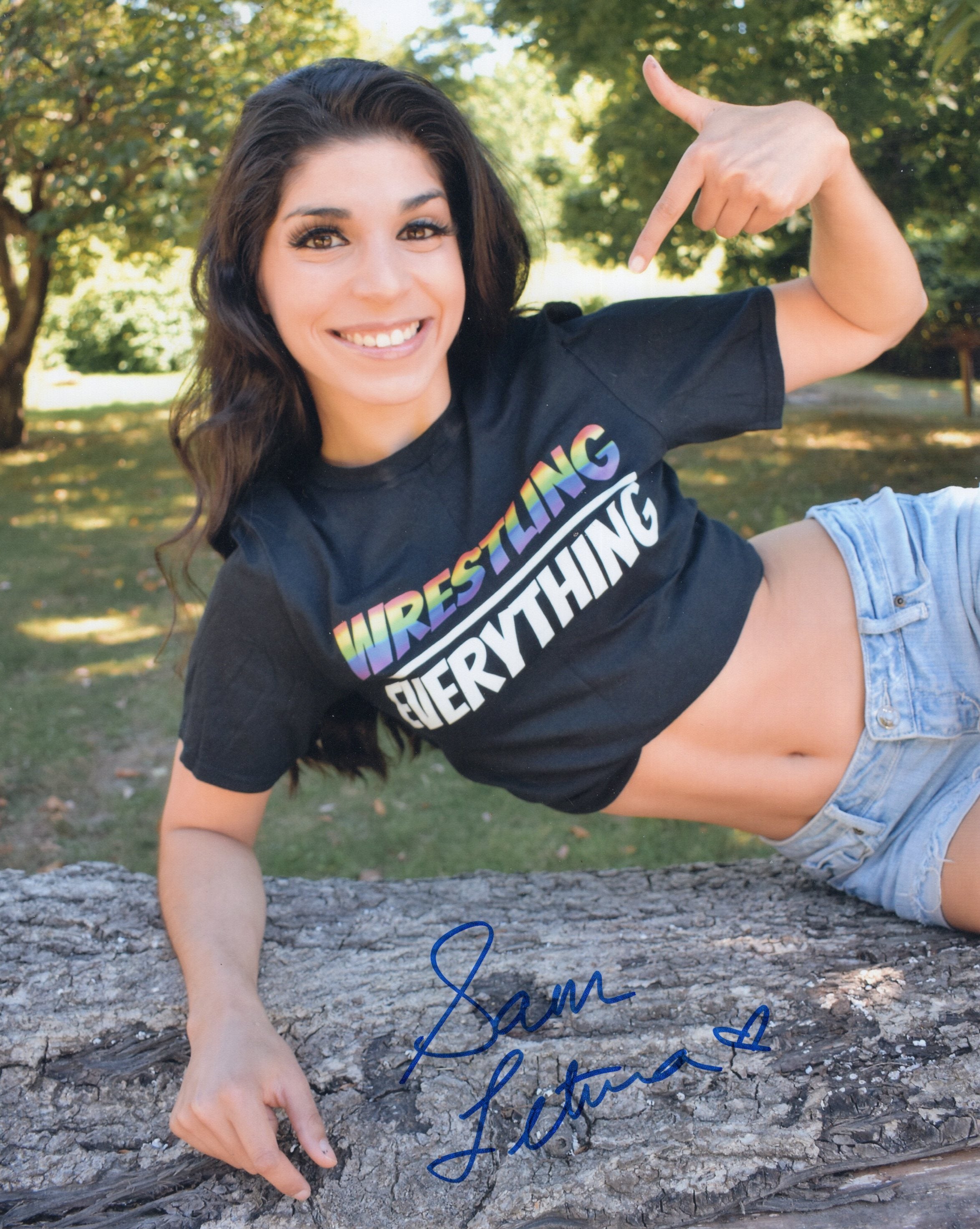 Sam Leterna Sam Laterna (8x10) NWA TNA MLW photo signed auto autographed β Funhouse ...