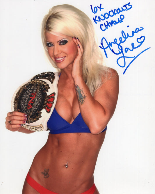 Angelina Love (8x10) TNA Impact photo signed auto autographed inscribed