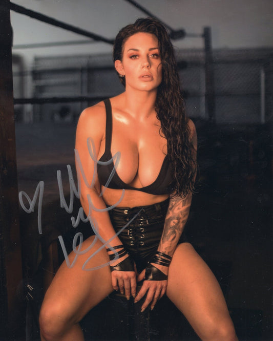 Celeste Bonin aka Kaitlyn (8x10) WWE  photo signed auto autographed