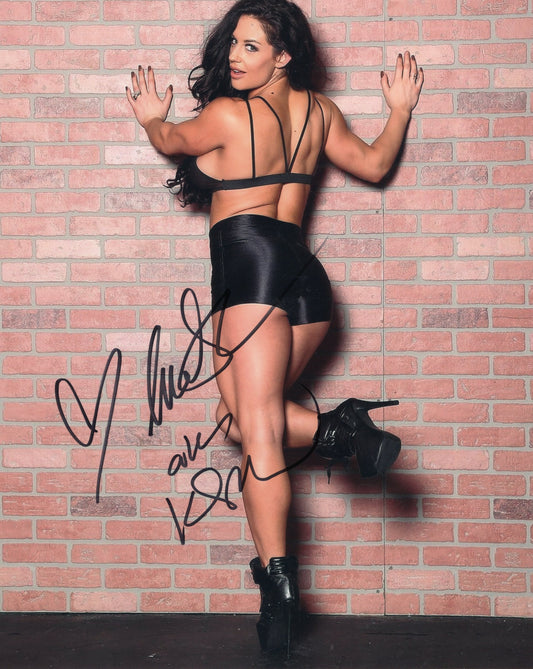 Celeste Bonin aka Kaitlyn (8x10) WWE  photo signed auto autographed